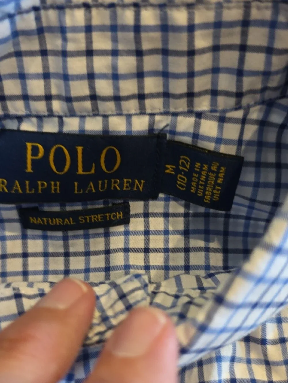 Ralph Lauren Boys Size Medium Button Down Shirt